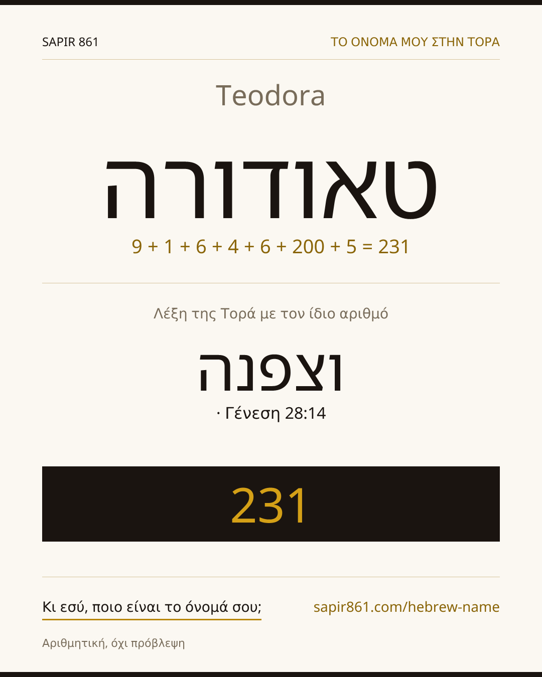 Teodora — טאודורה