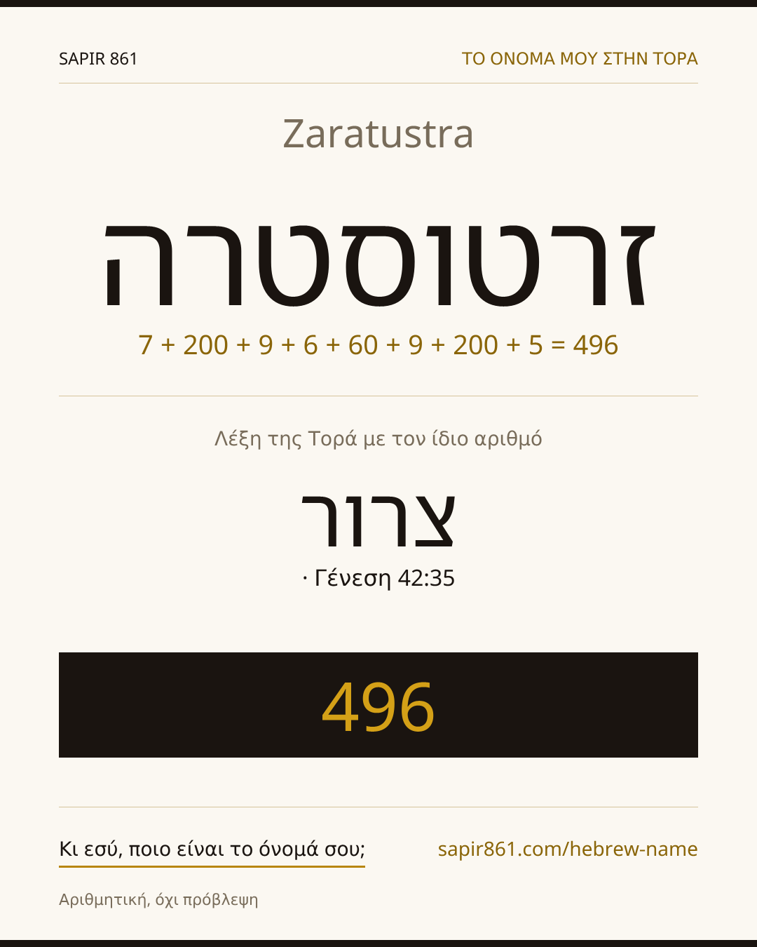 Zaratustra — זרטוסטרה