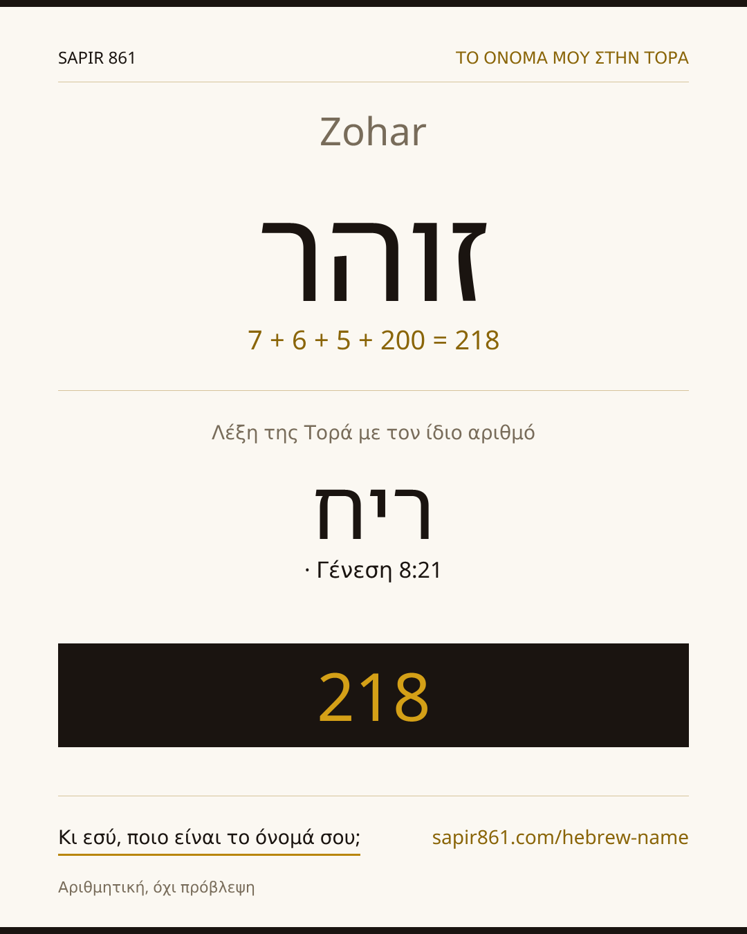 Zohar — זוהר