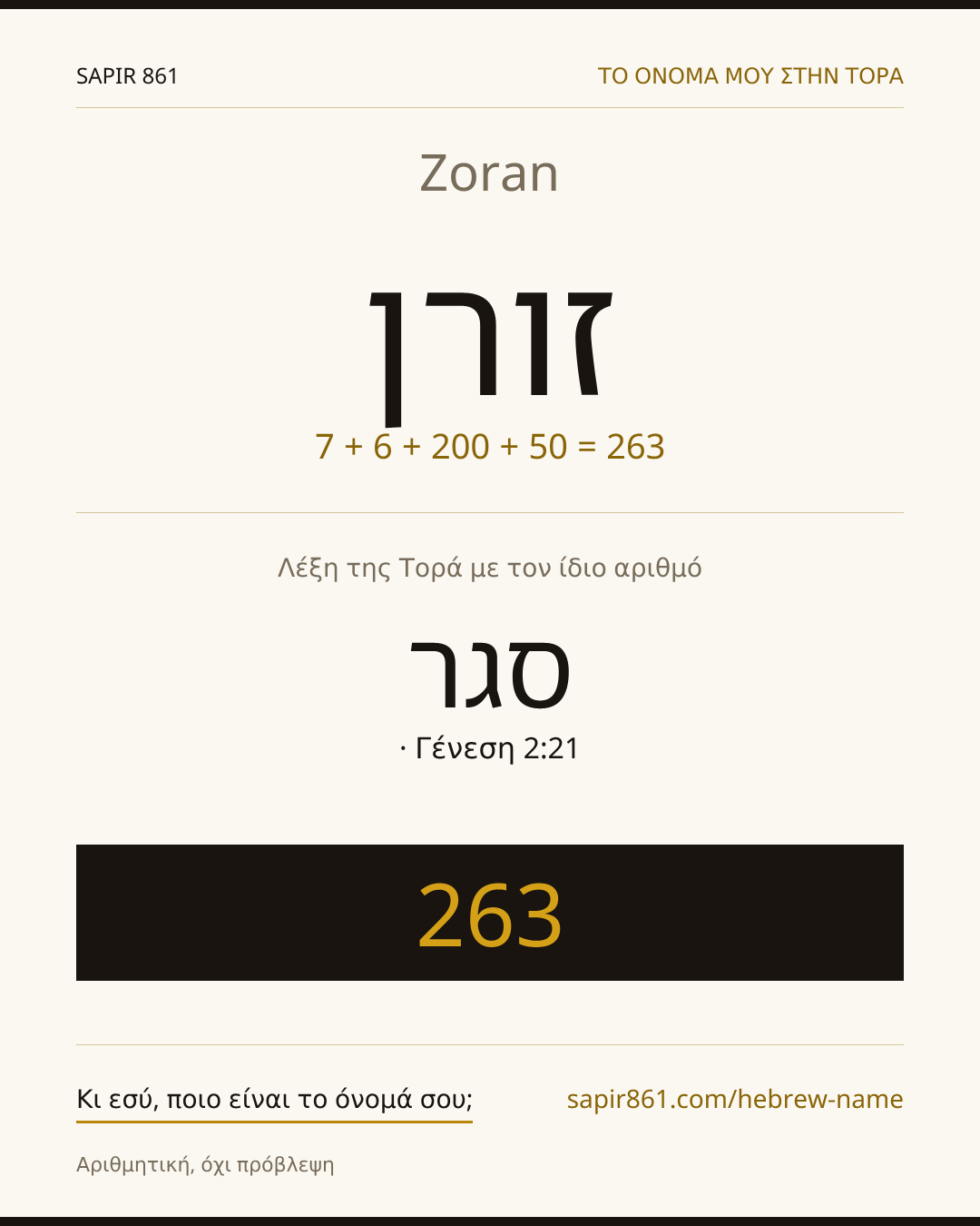 Zoran — זורן