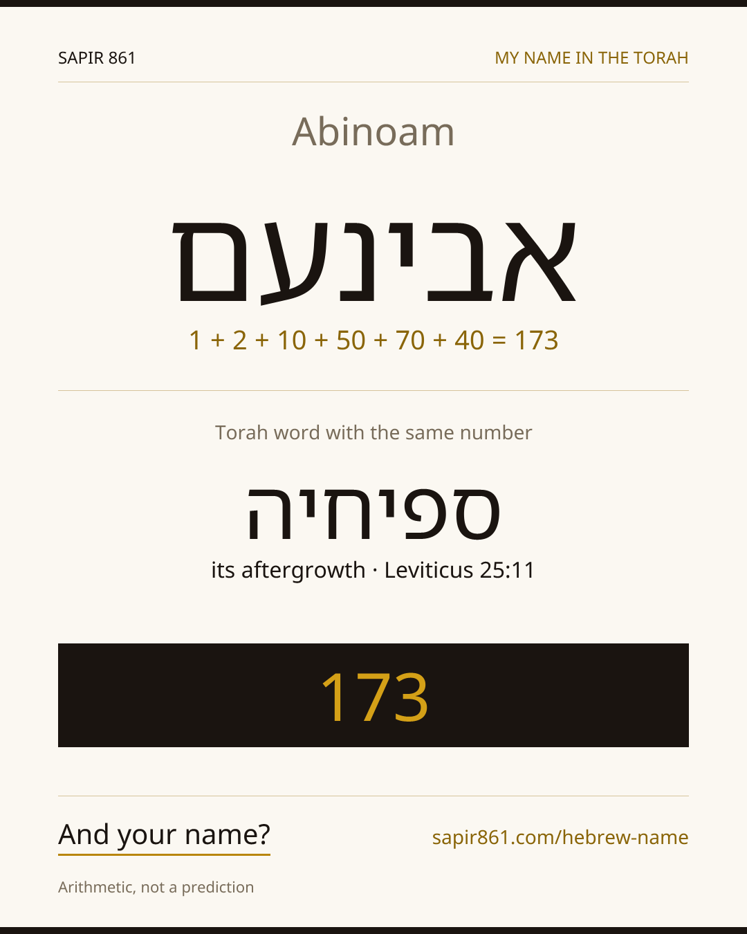 Abinoam — אבינעם