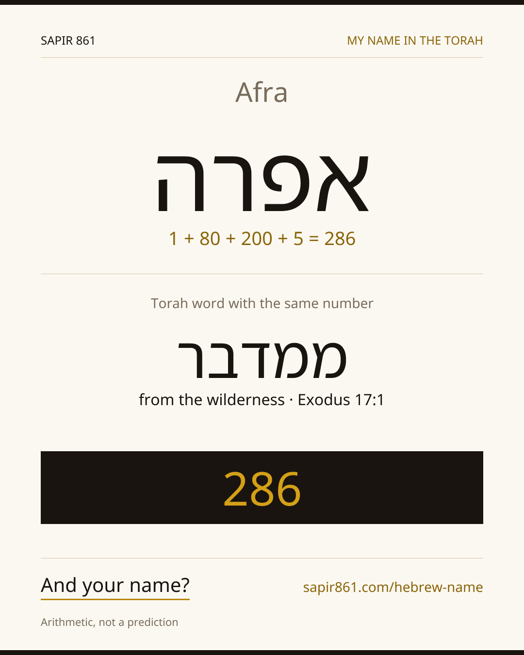 Afra — אפרה