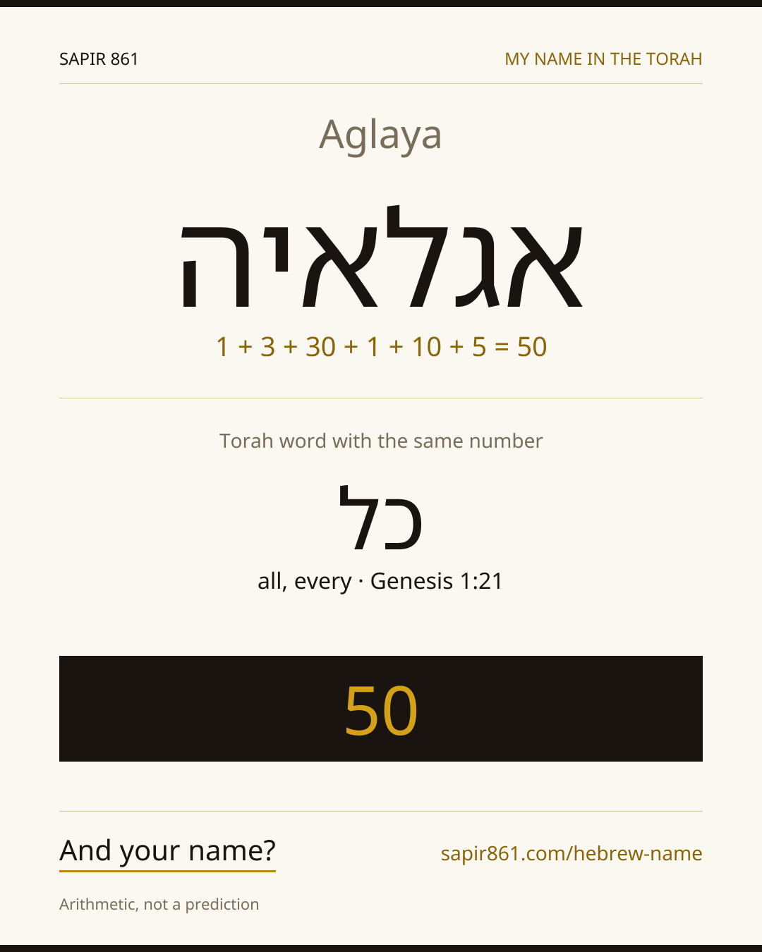 Aglaya — אגלאיה