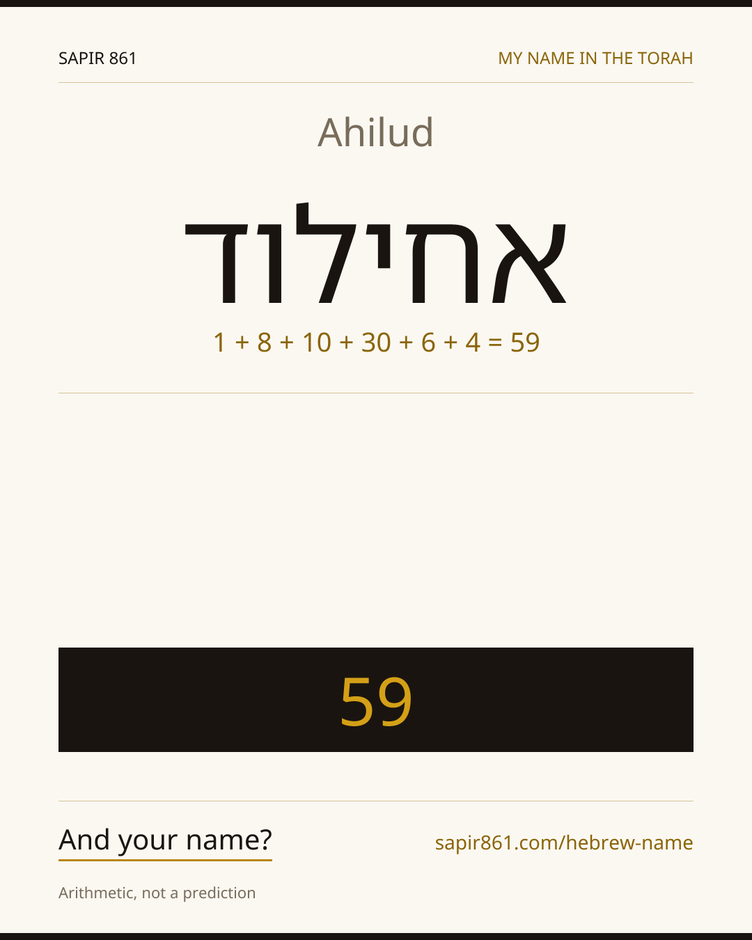 Ahilud — אחילוד