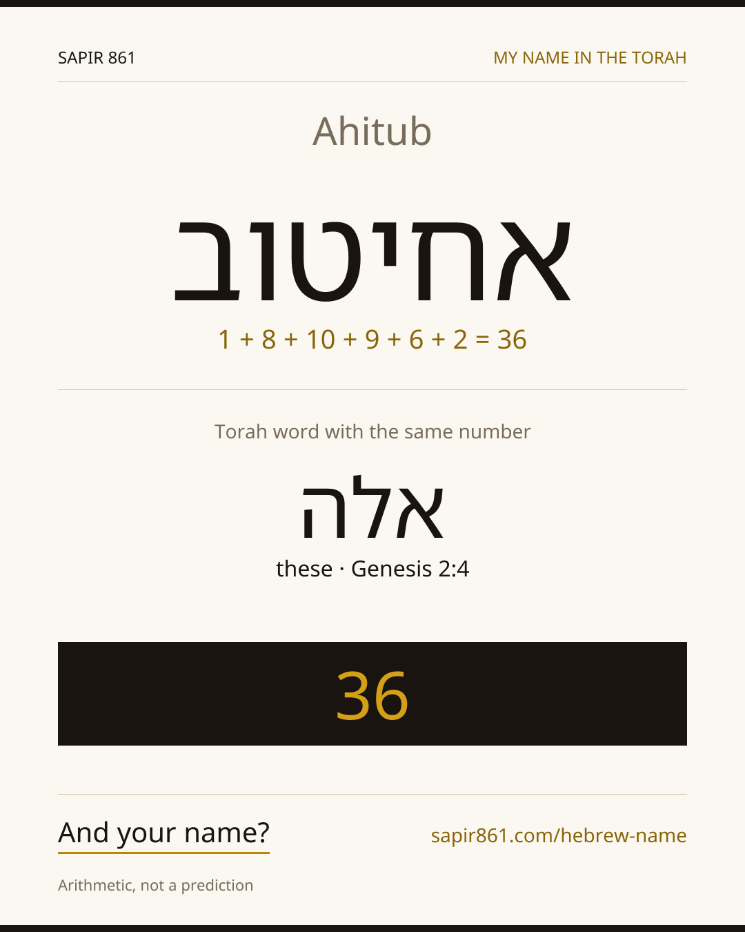 Ahitub — אחיטוב