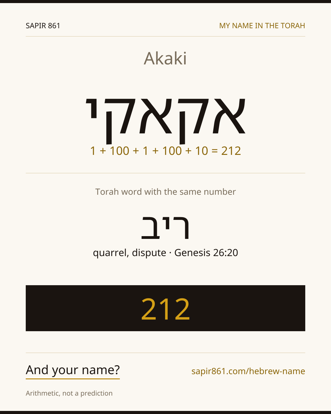 Akaki — אקאקי