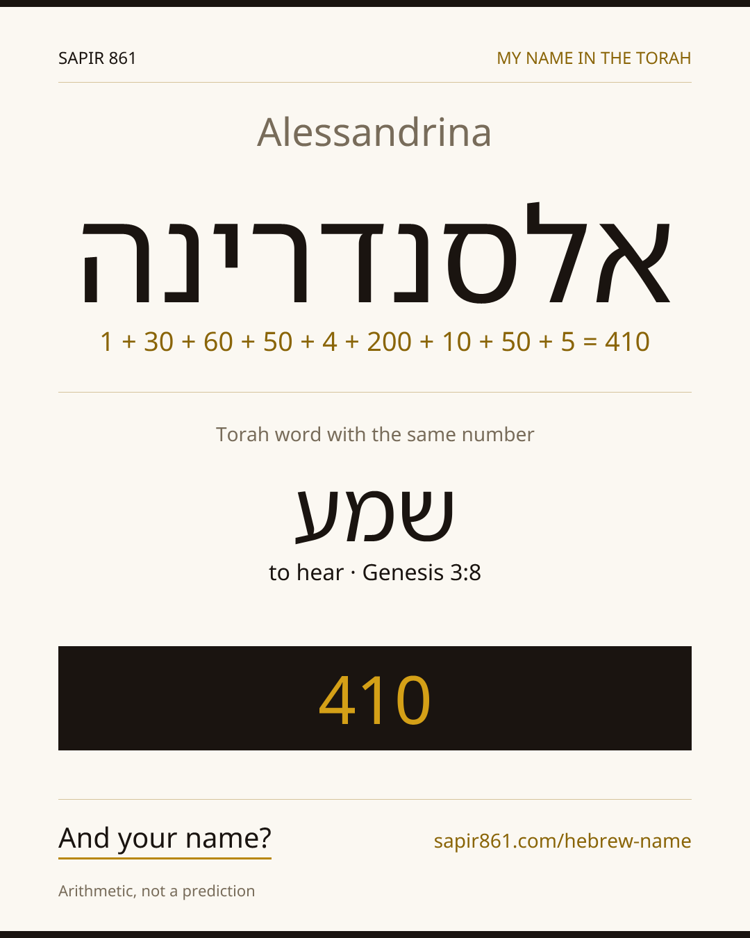 Alessandrina — אלסנדרינה