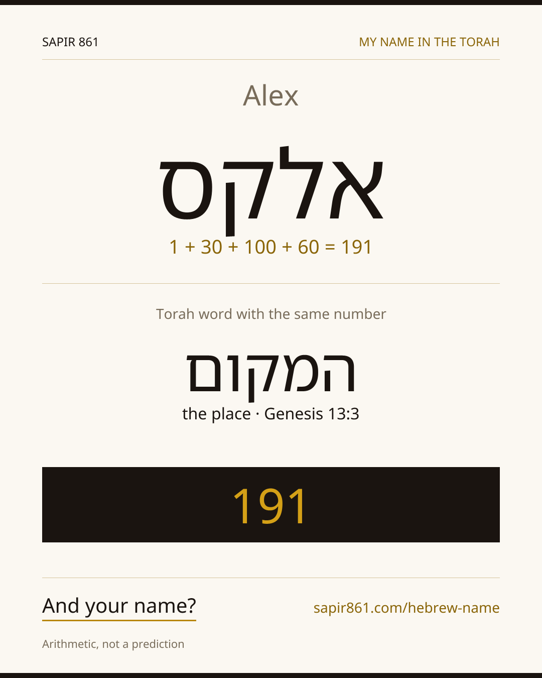 Alex — אלקס