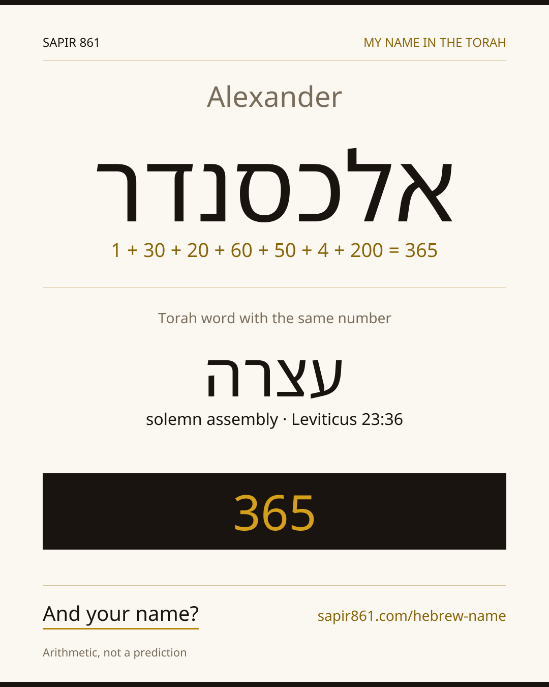 Alexander — אלכסנדר
