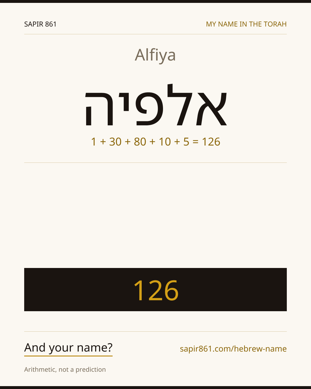 Alfiya — אלפיה