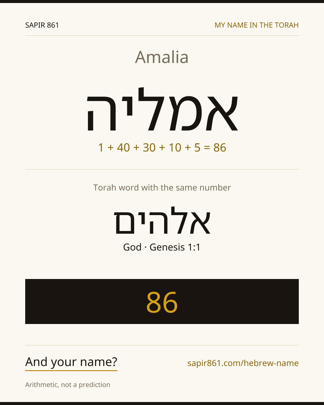 Amalia — אמליה