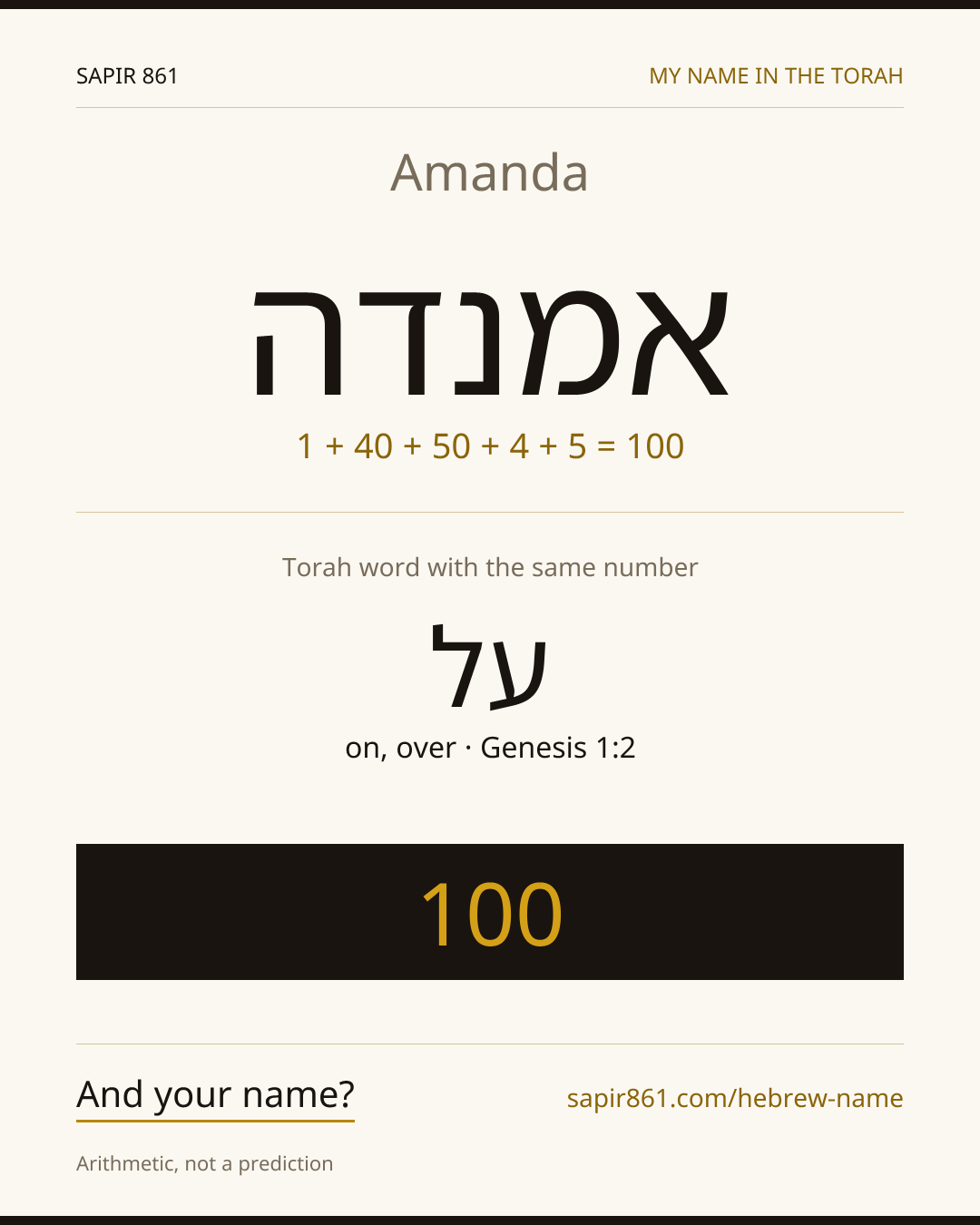Amanda — אמנדה