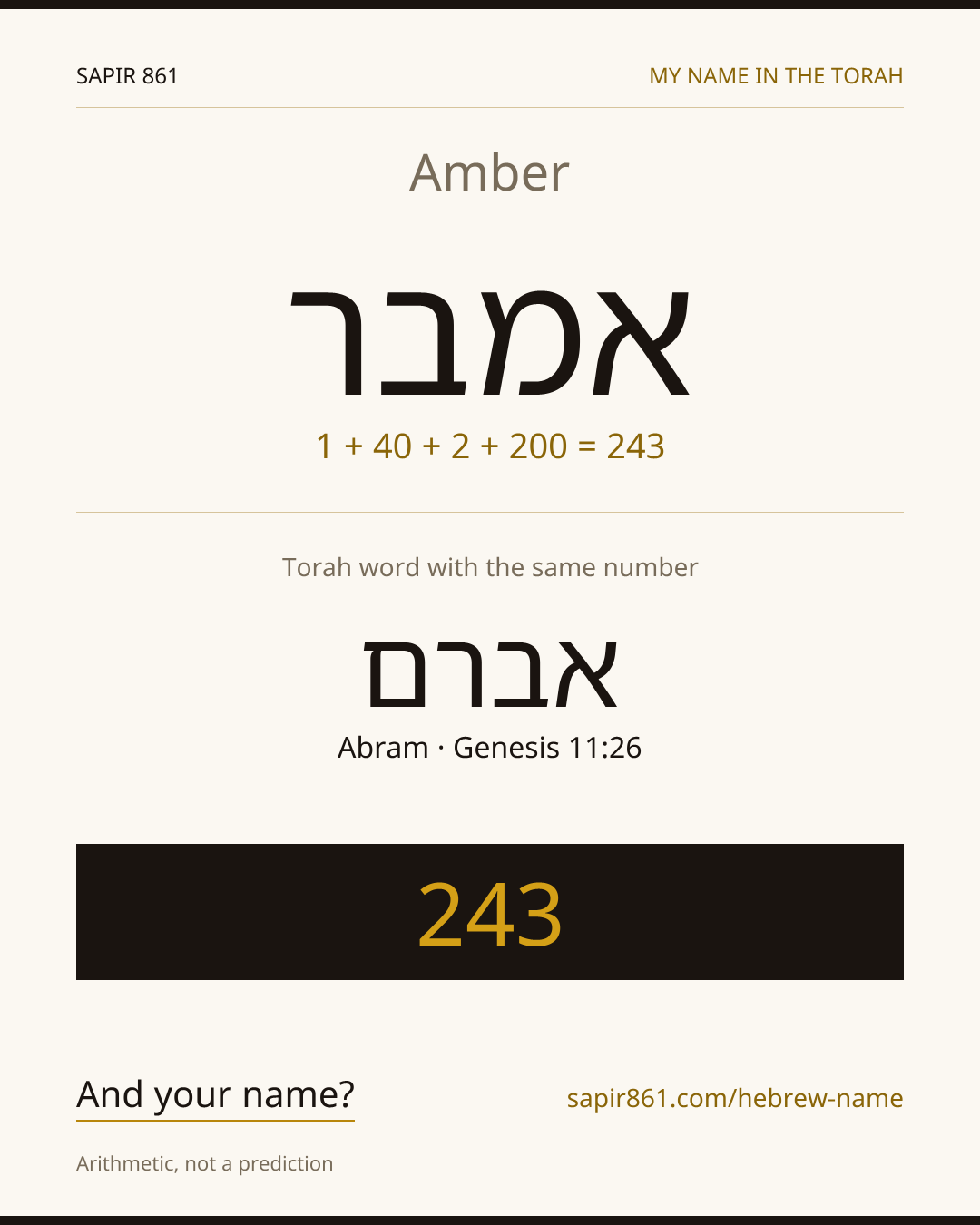 Amber — אמבר