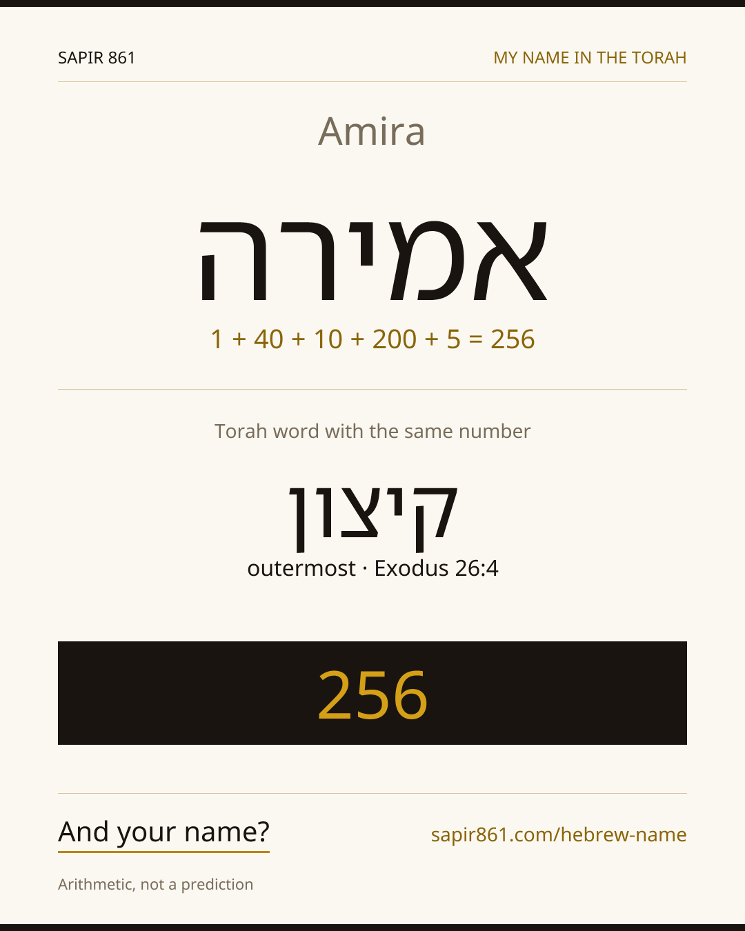 Amira — אמירה