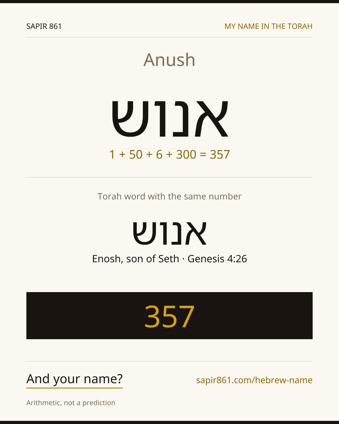 Anush — אנוש