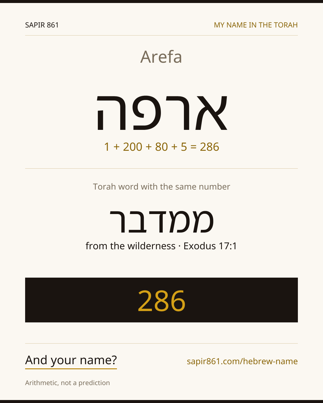 Arefa — ארפה