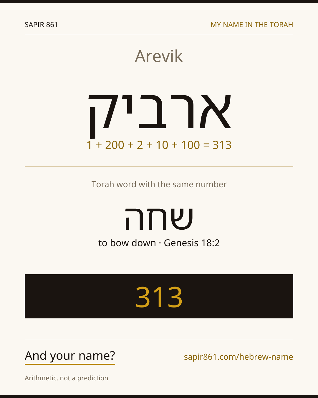 Arevik — ארביק
