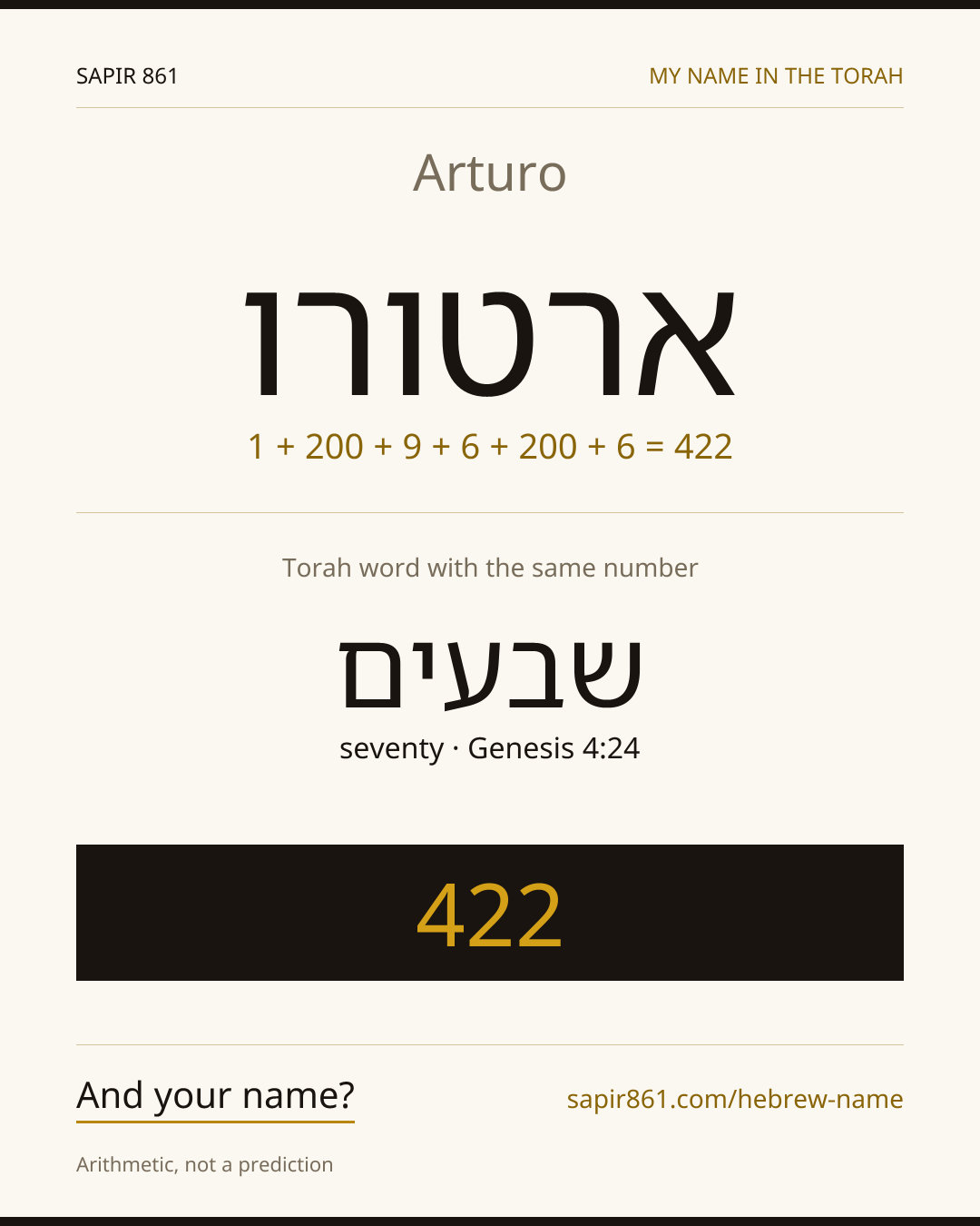 Arturo — ארטורו
