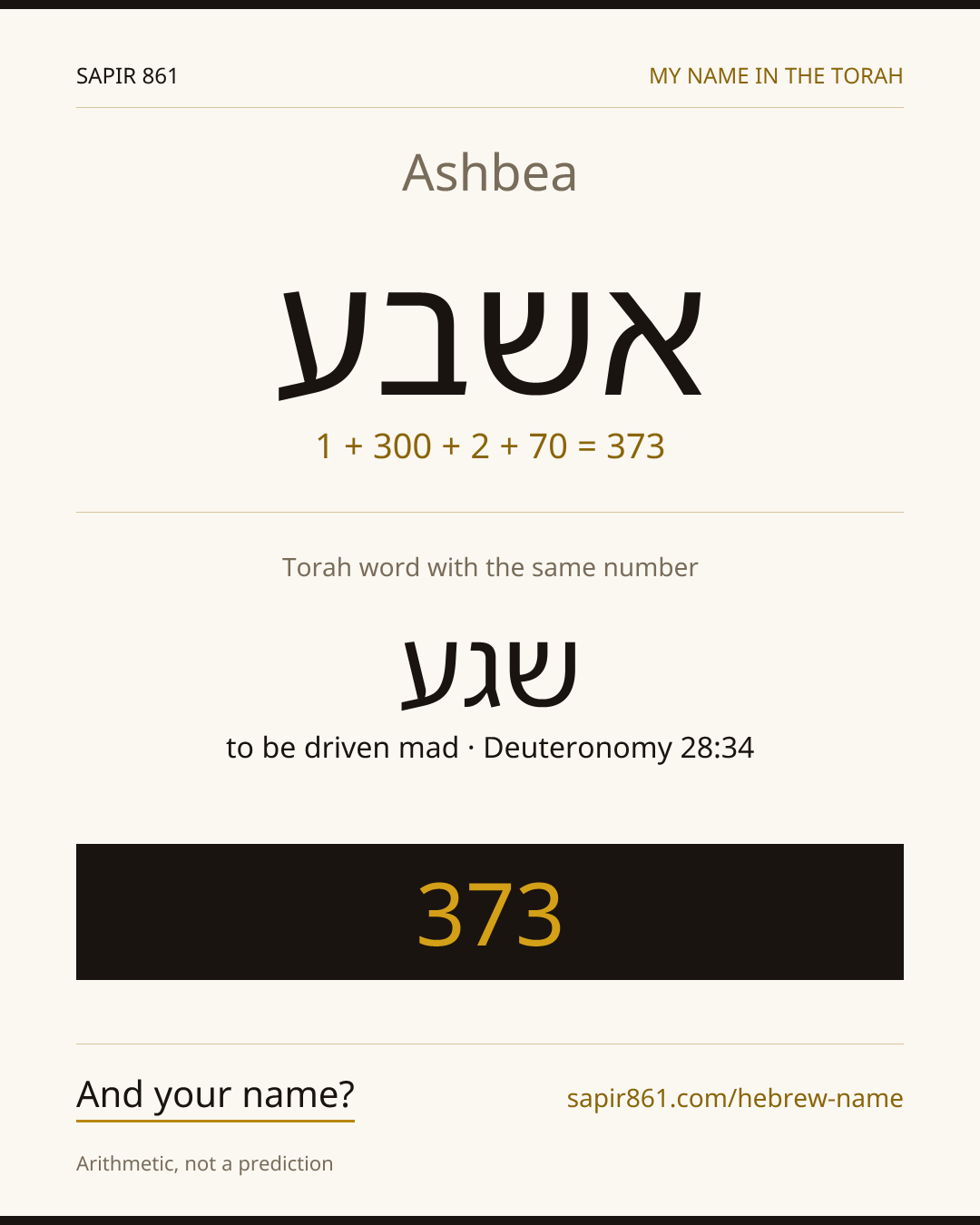 Ashbea — אשבע