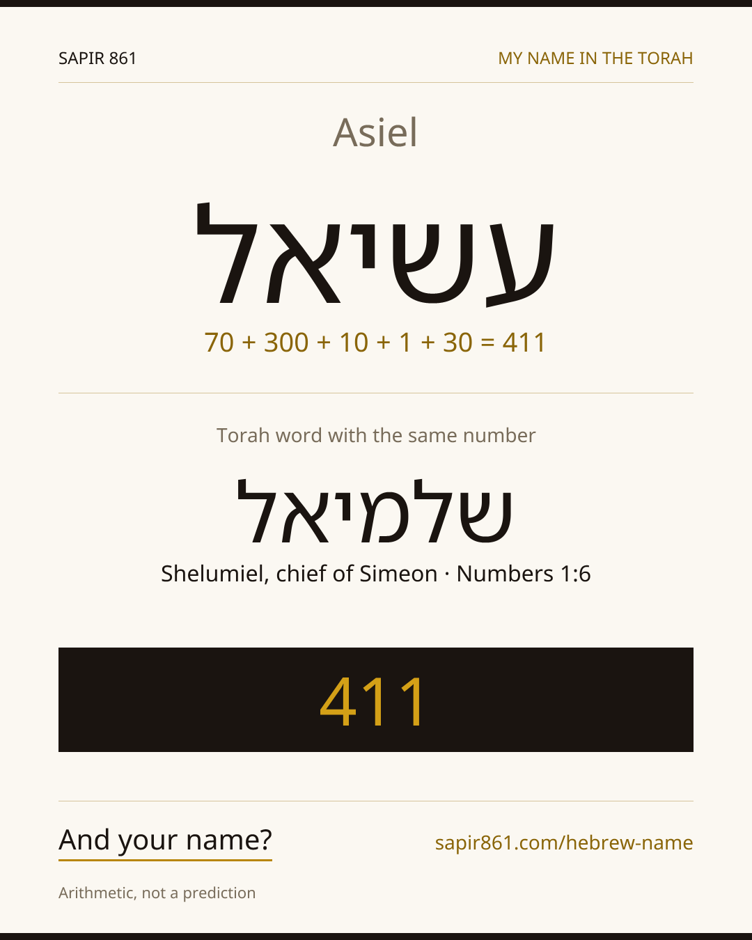 Asiel — עשיאל
