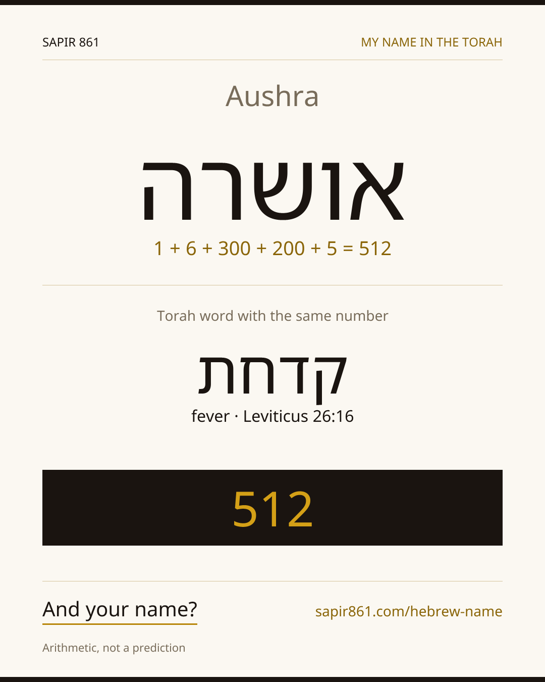 Aushra — אושרה