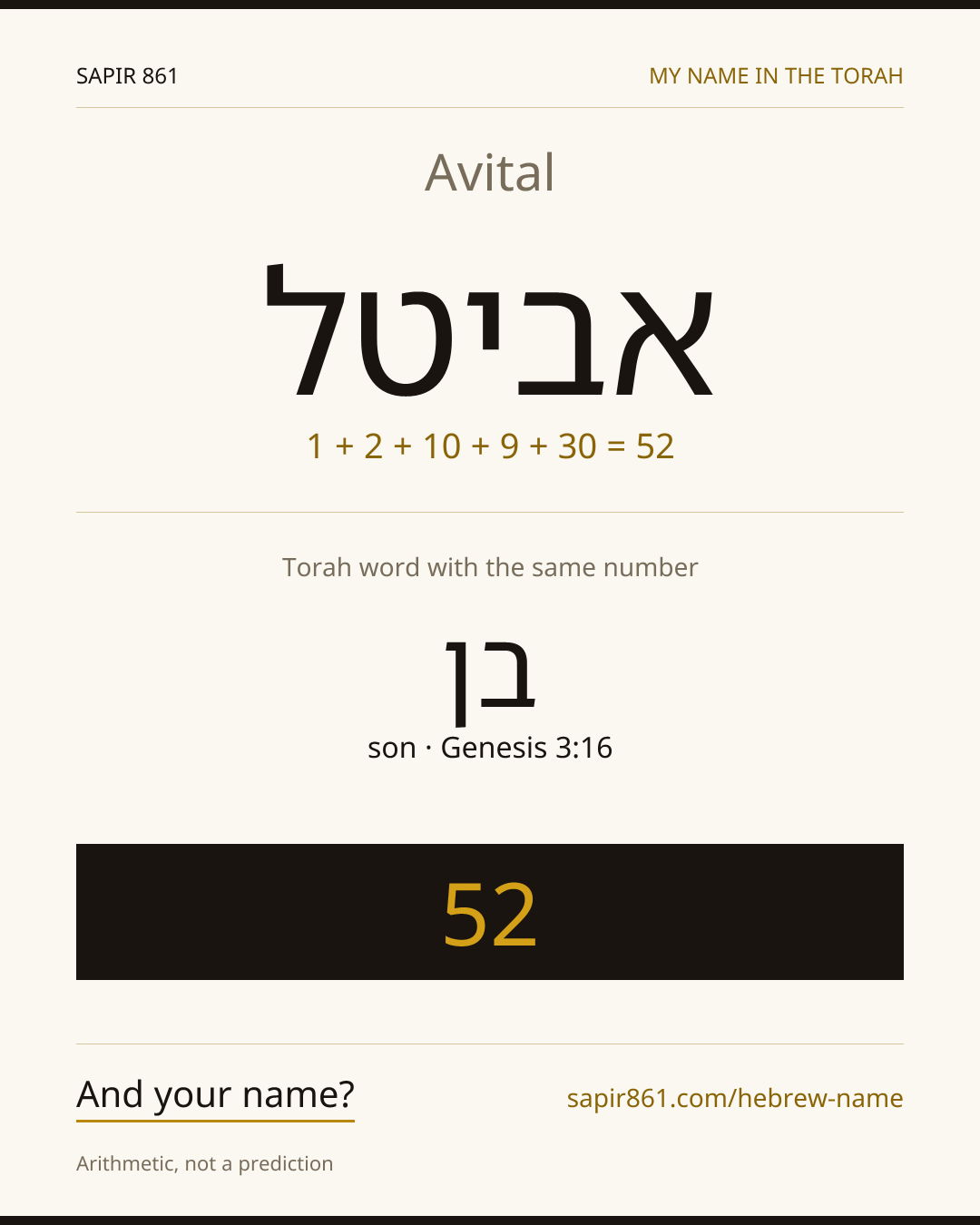 Avital — אביטל