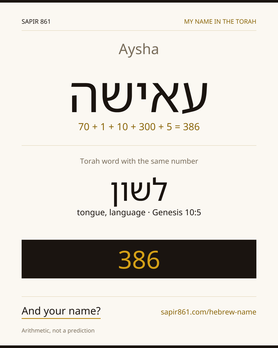 Aysha — עאישה