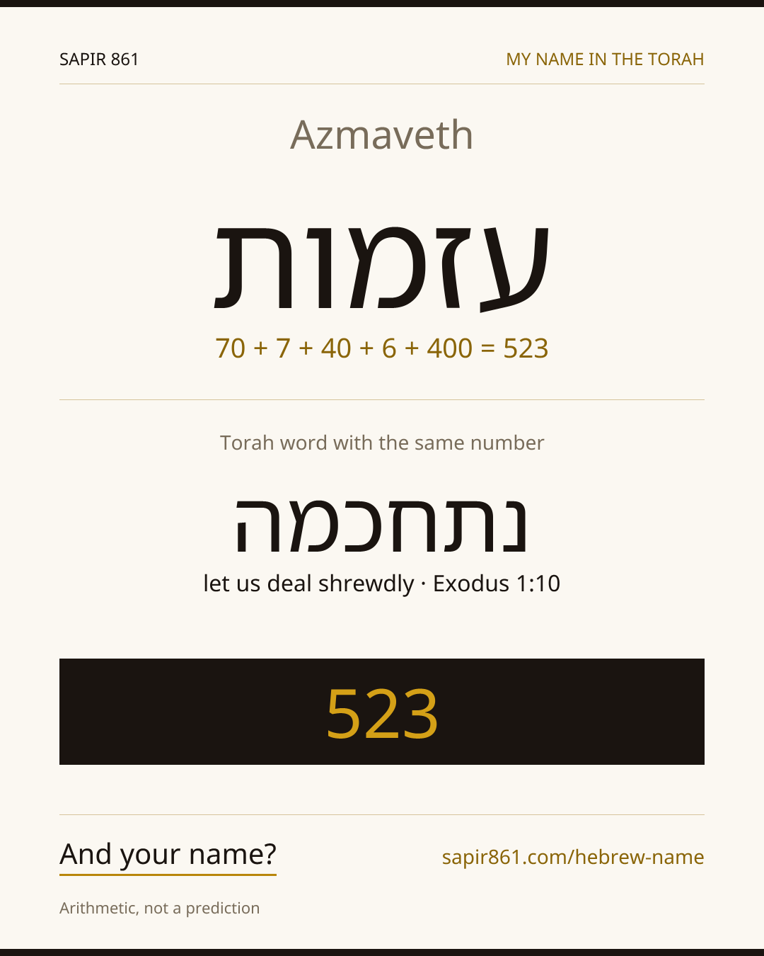 Azmaveth — עזמות