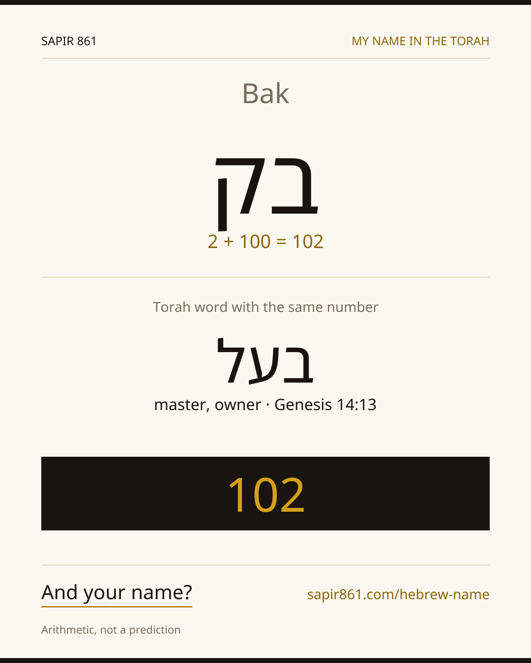 Bak — בק