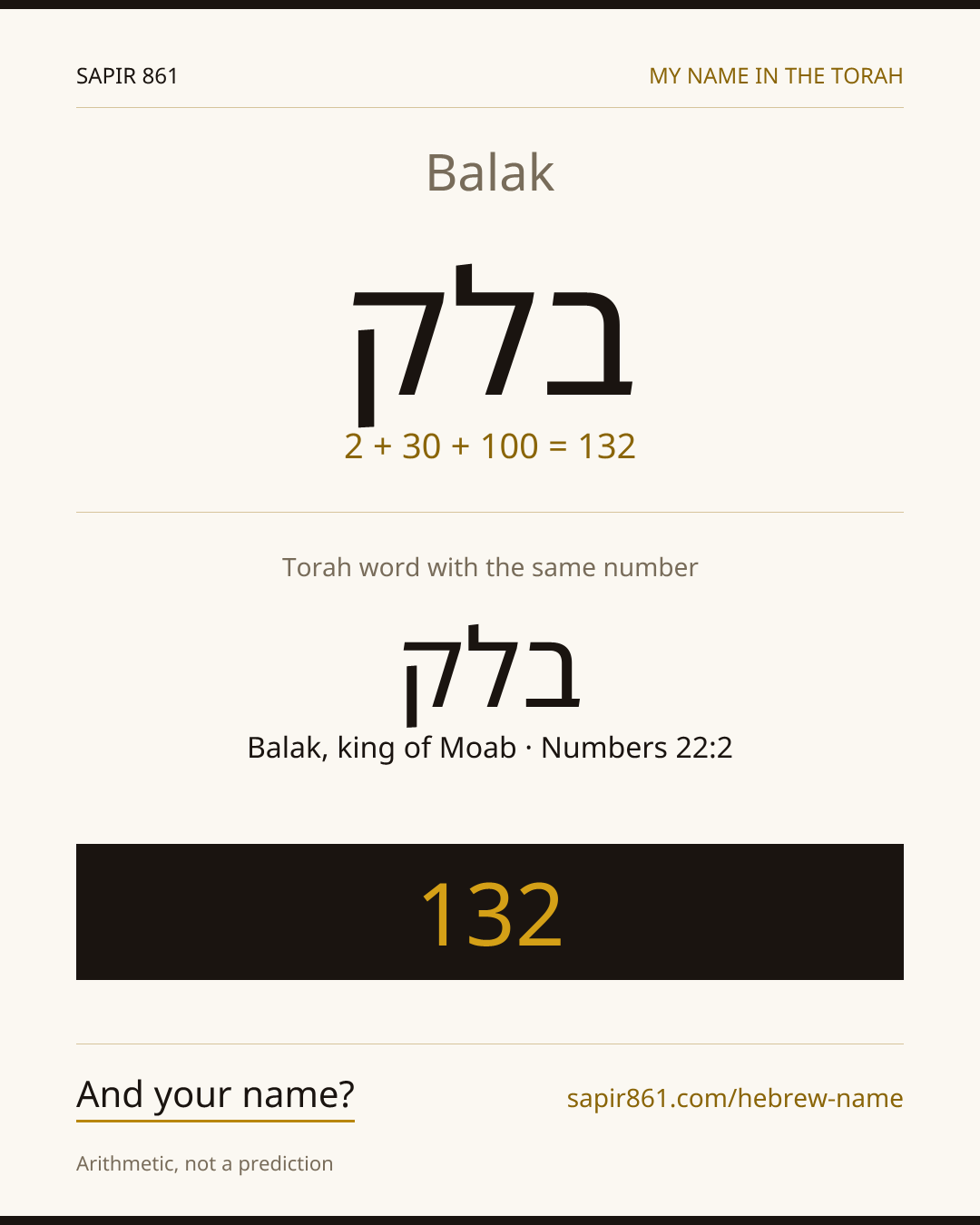 Balak — בלק