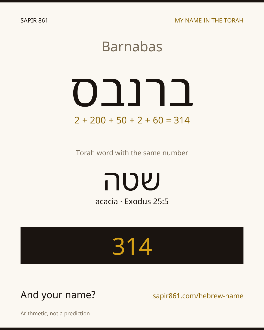 Barnabas — ברנבס