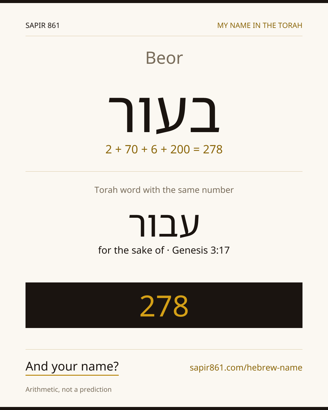 Beor — בעור