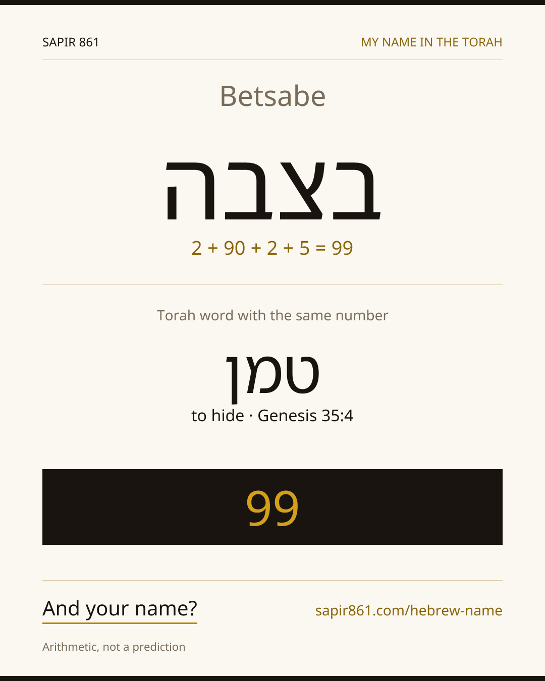 Betsabe — בצבה