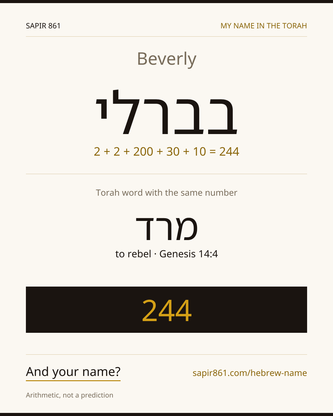 Beverly — בברלי