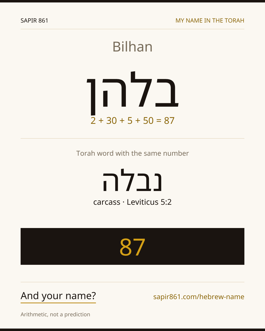 Bilhan — בלהן