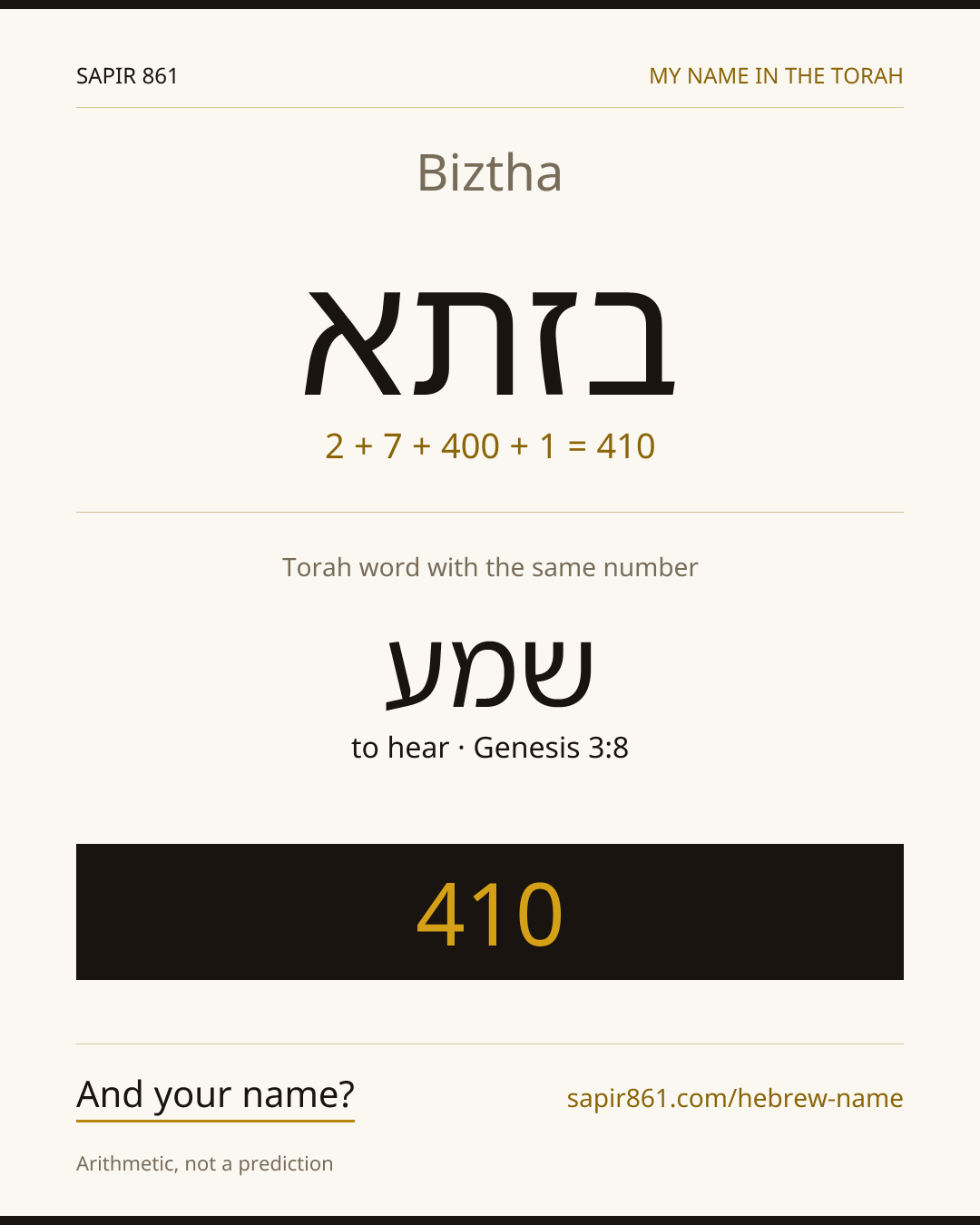 Biztha — בזתא