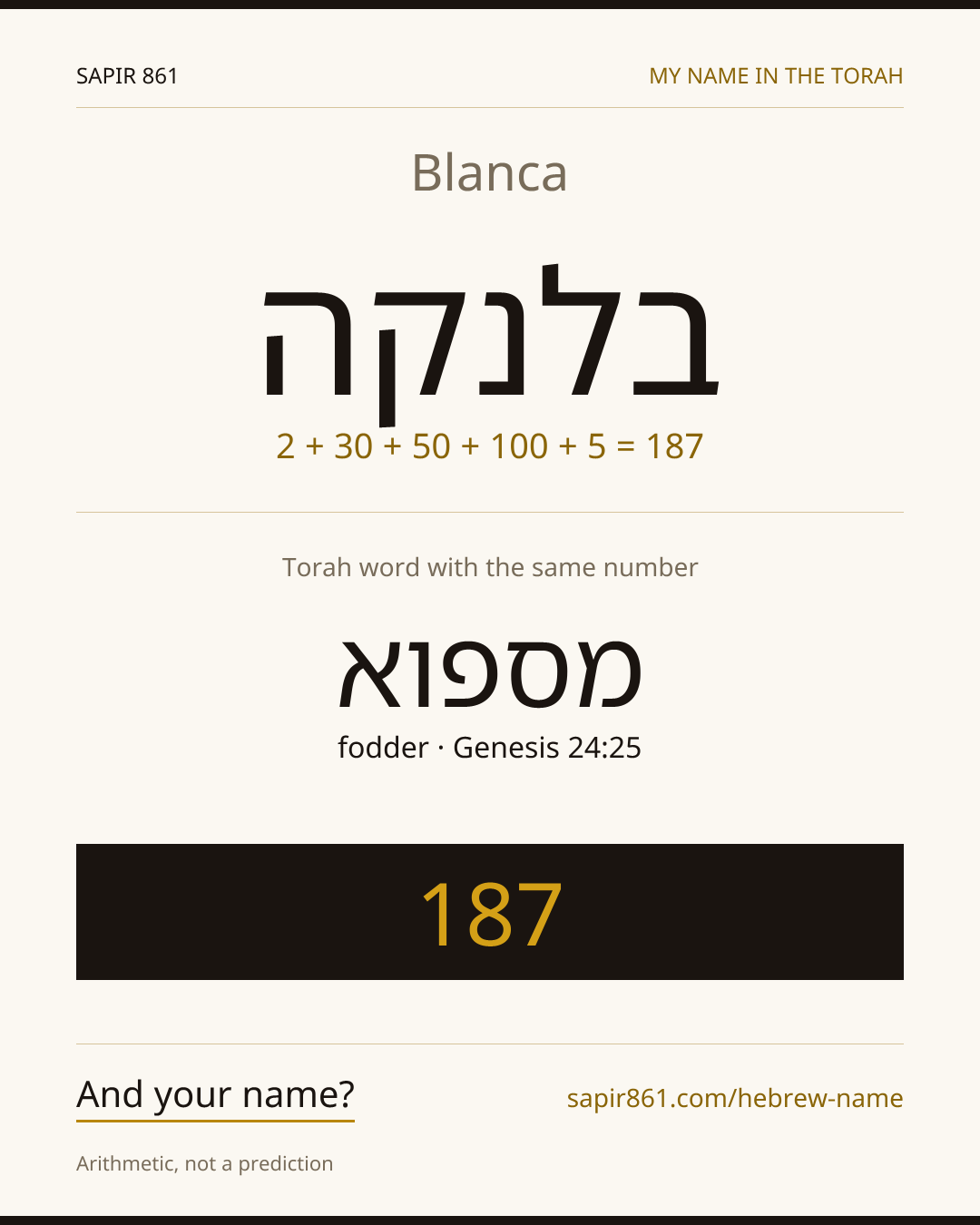Blanca — בלנקה