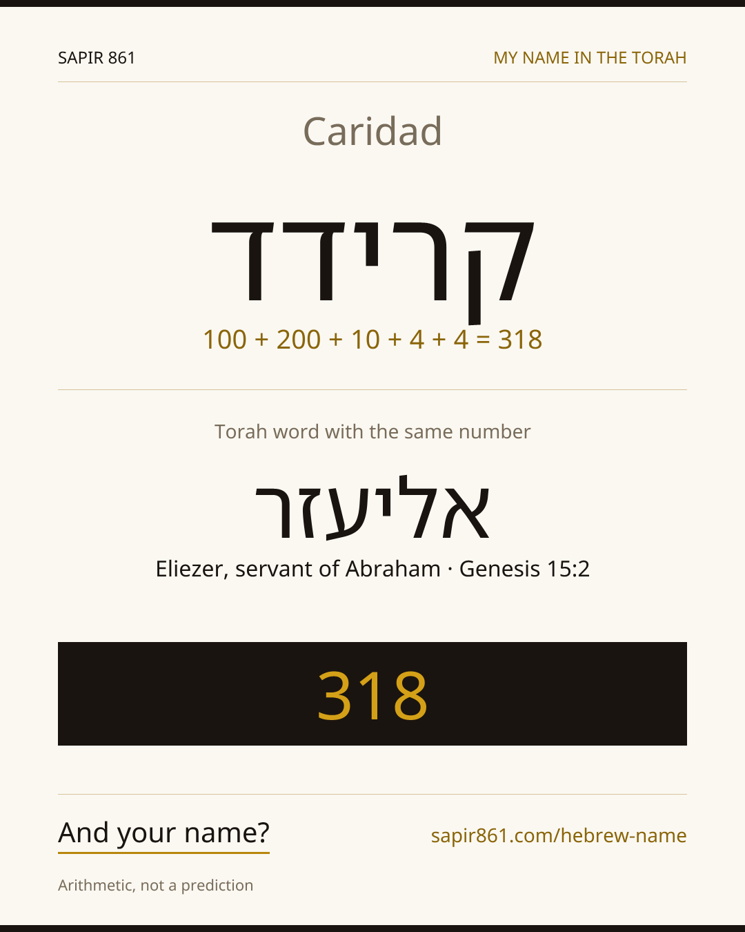 Caridad — קרידד