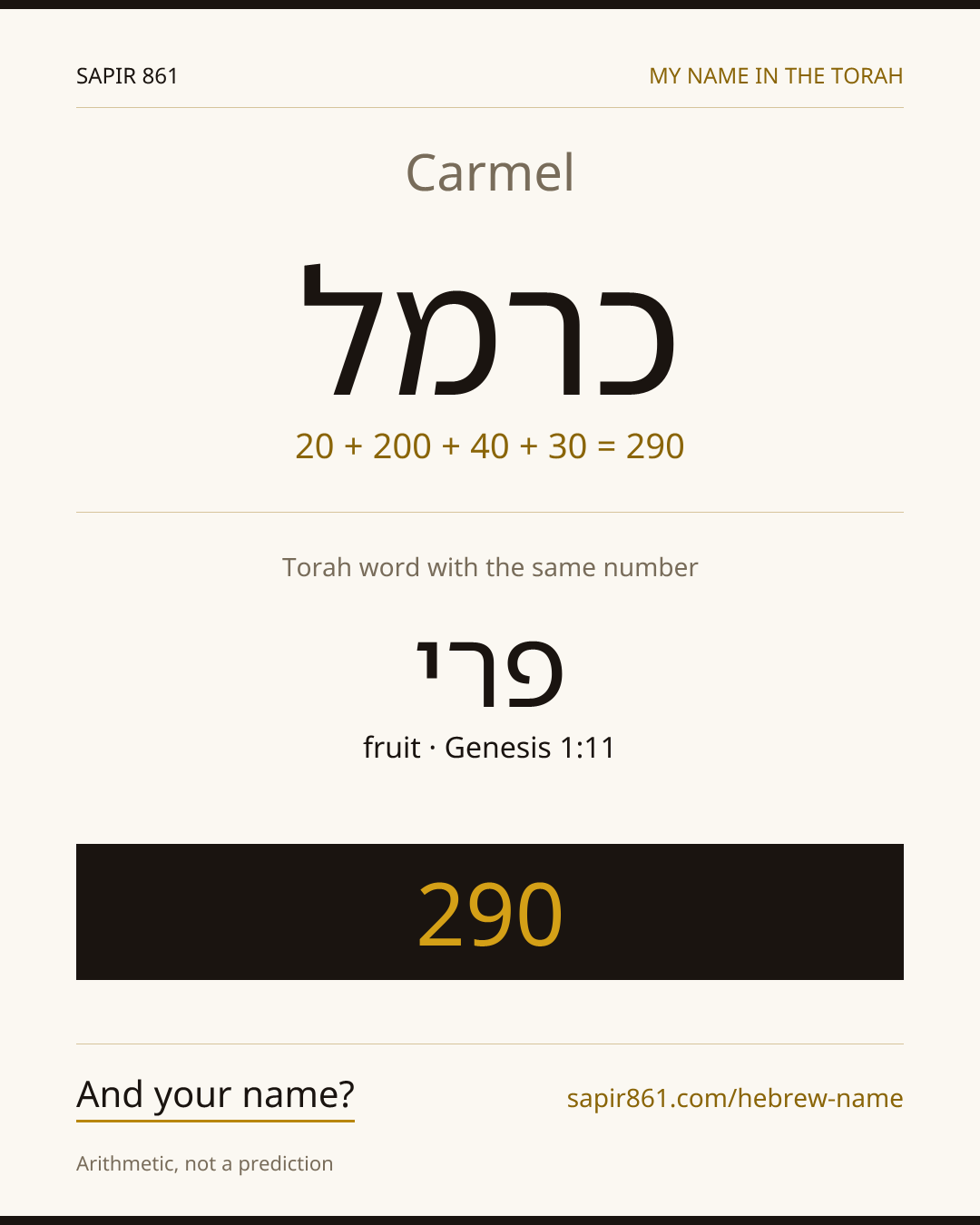Carmel — כרמל