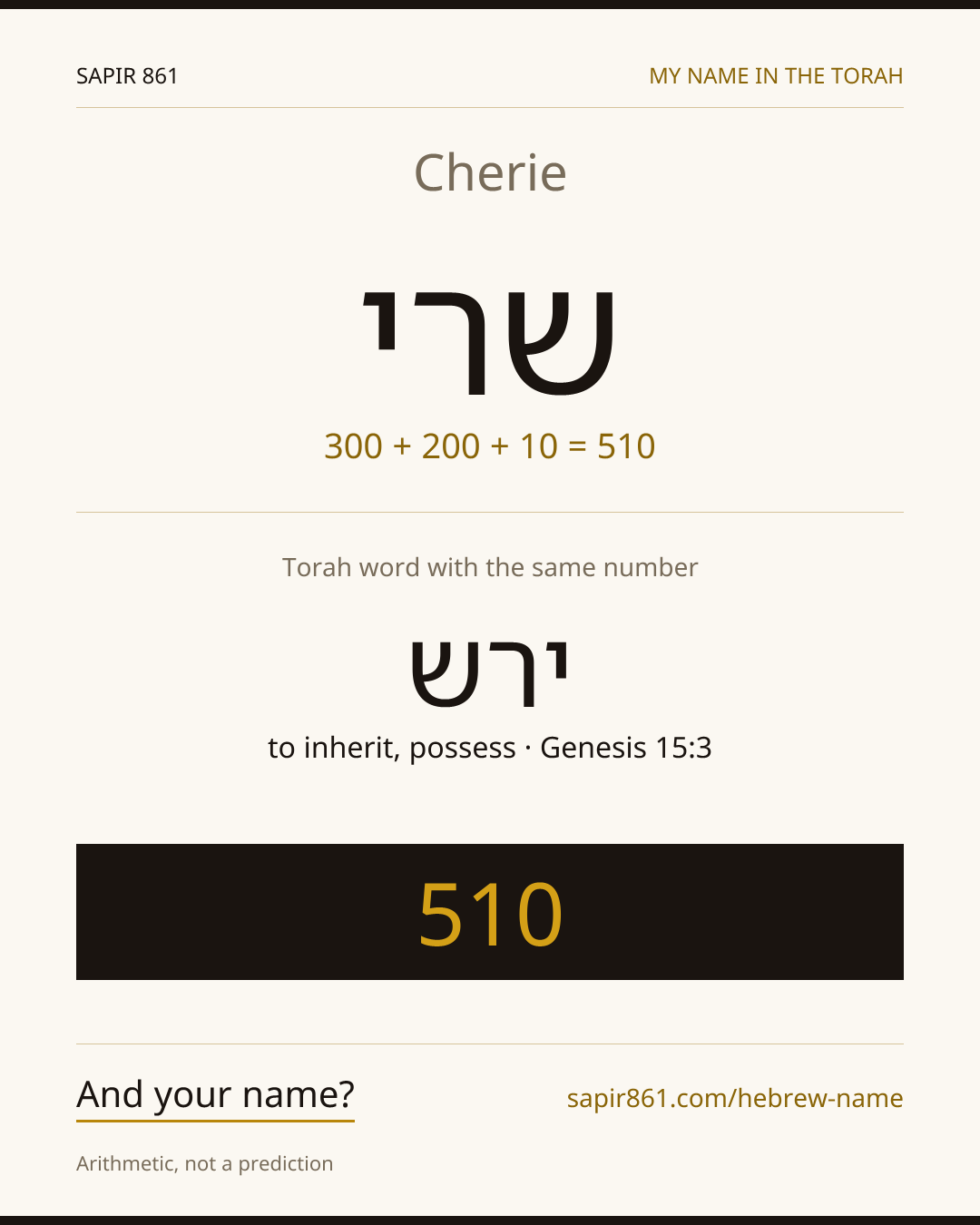 Cherie — שרי