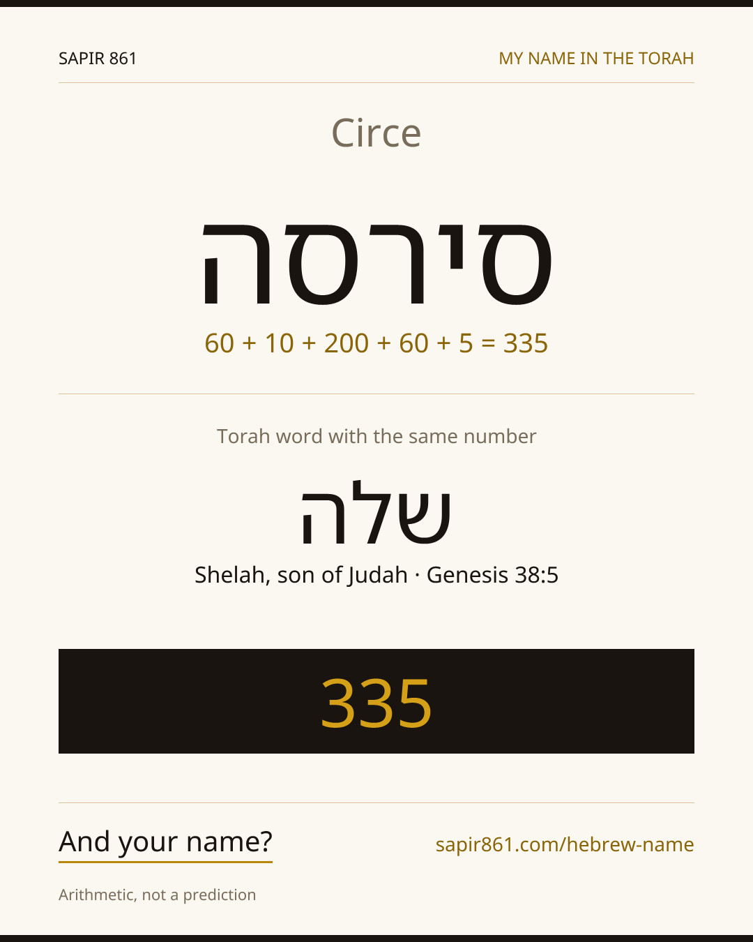 Circe — סירסה