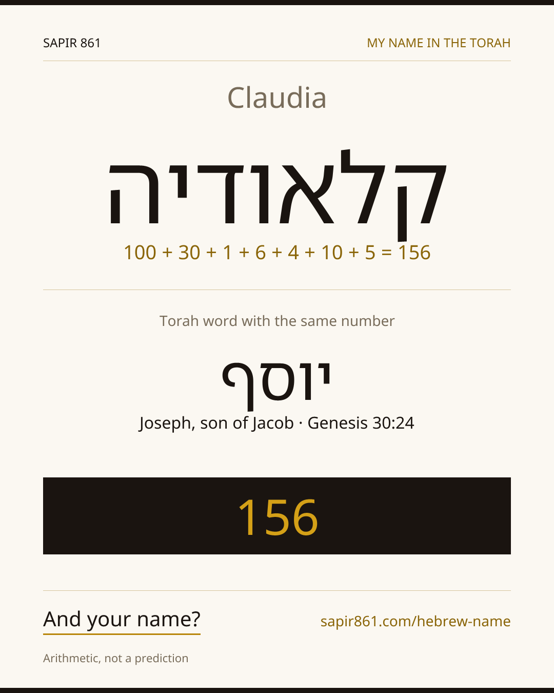 Claudia — קלאודיה