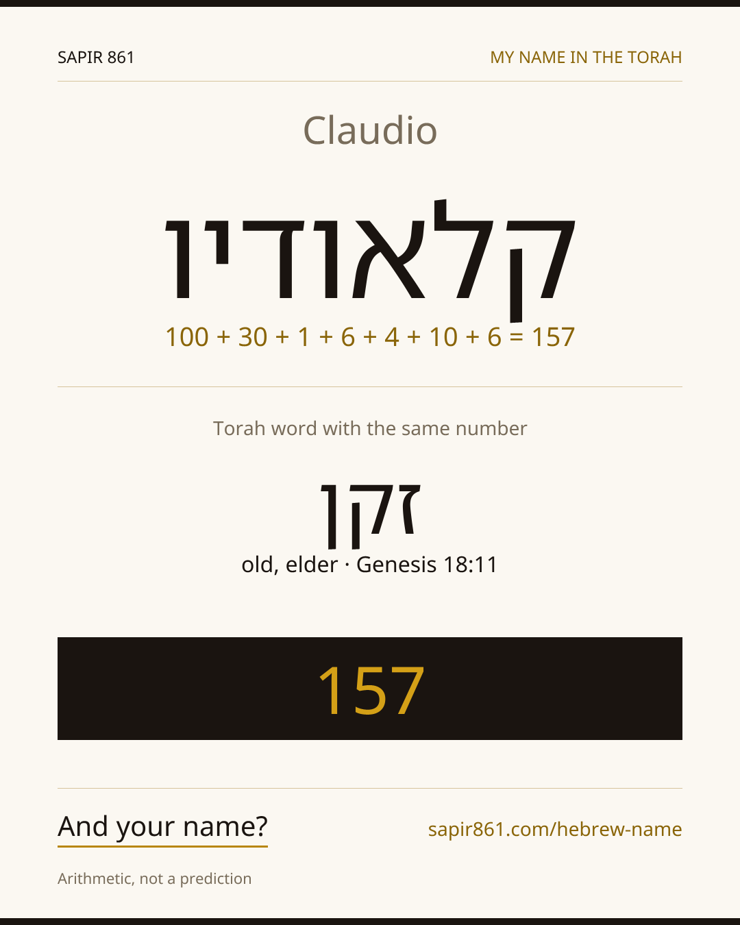 Claudio — קלאודיו