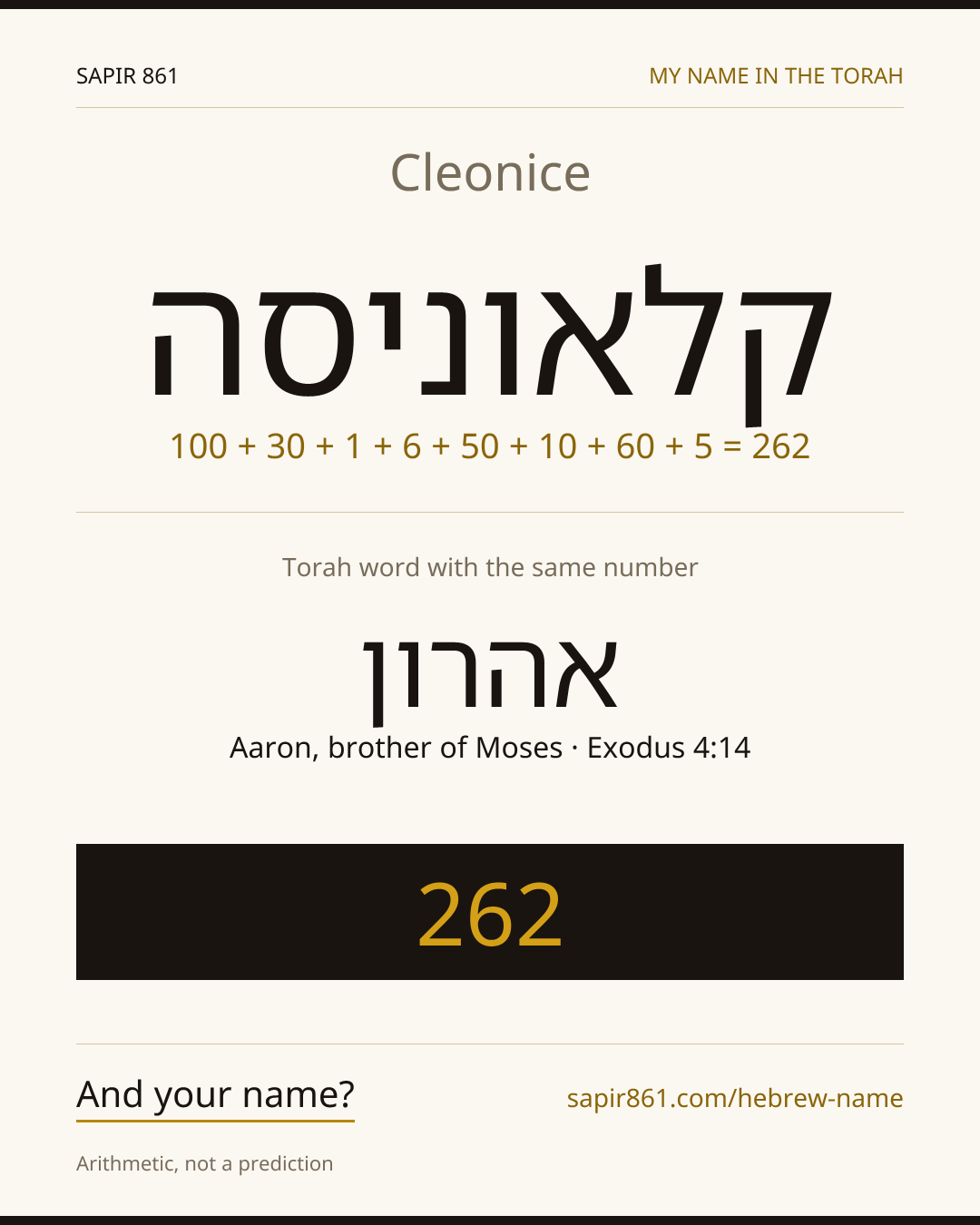 Cleonice — קלאוניסה
