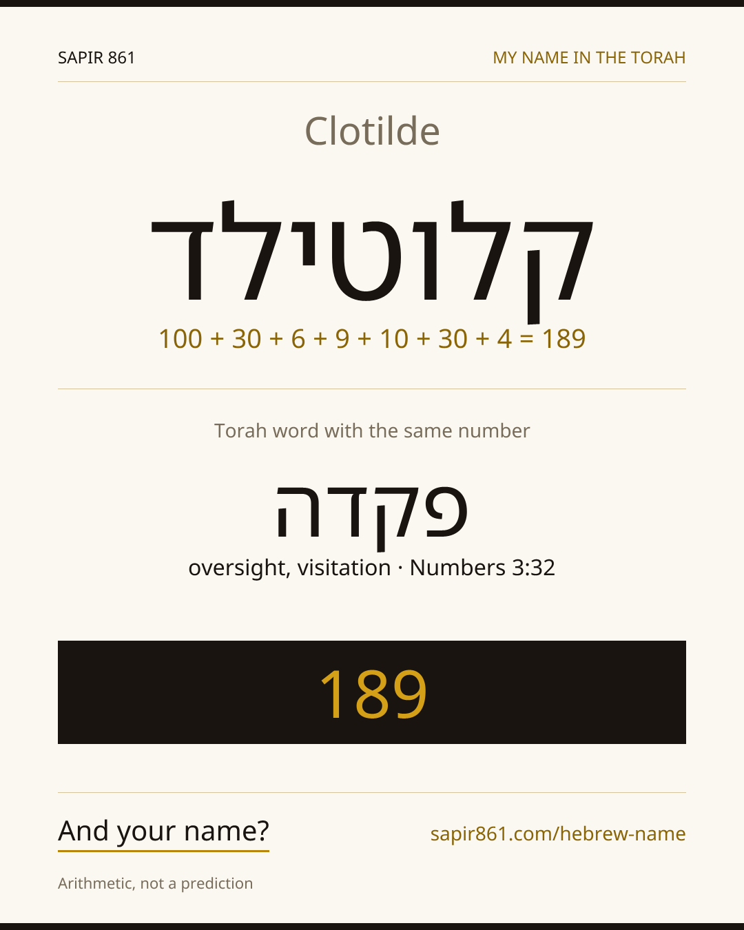 Clotilde — קלוטילד