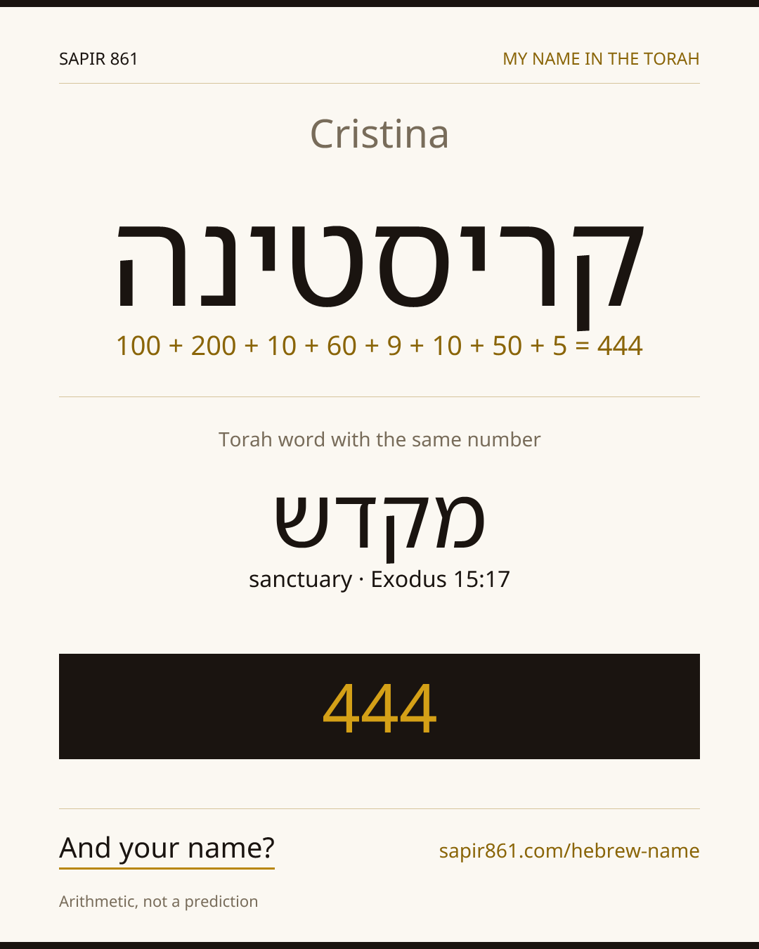 Cristina — קריסטינה