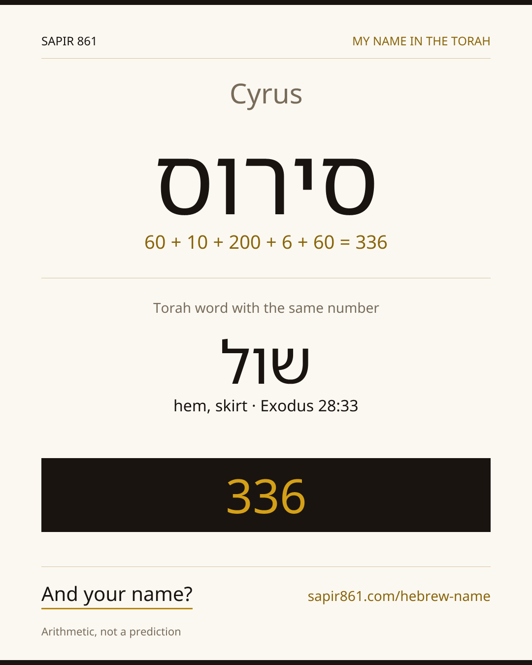 Cyrus — סירוס