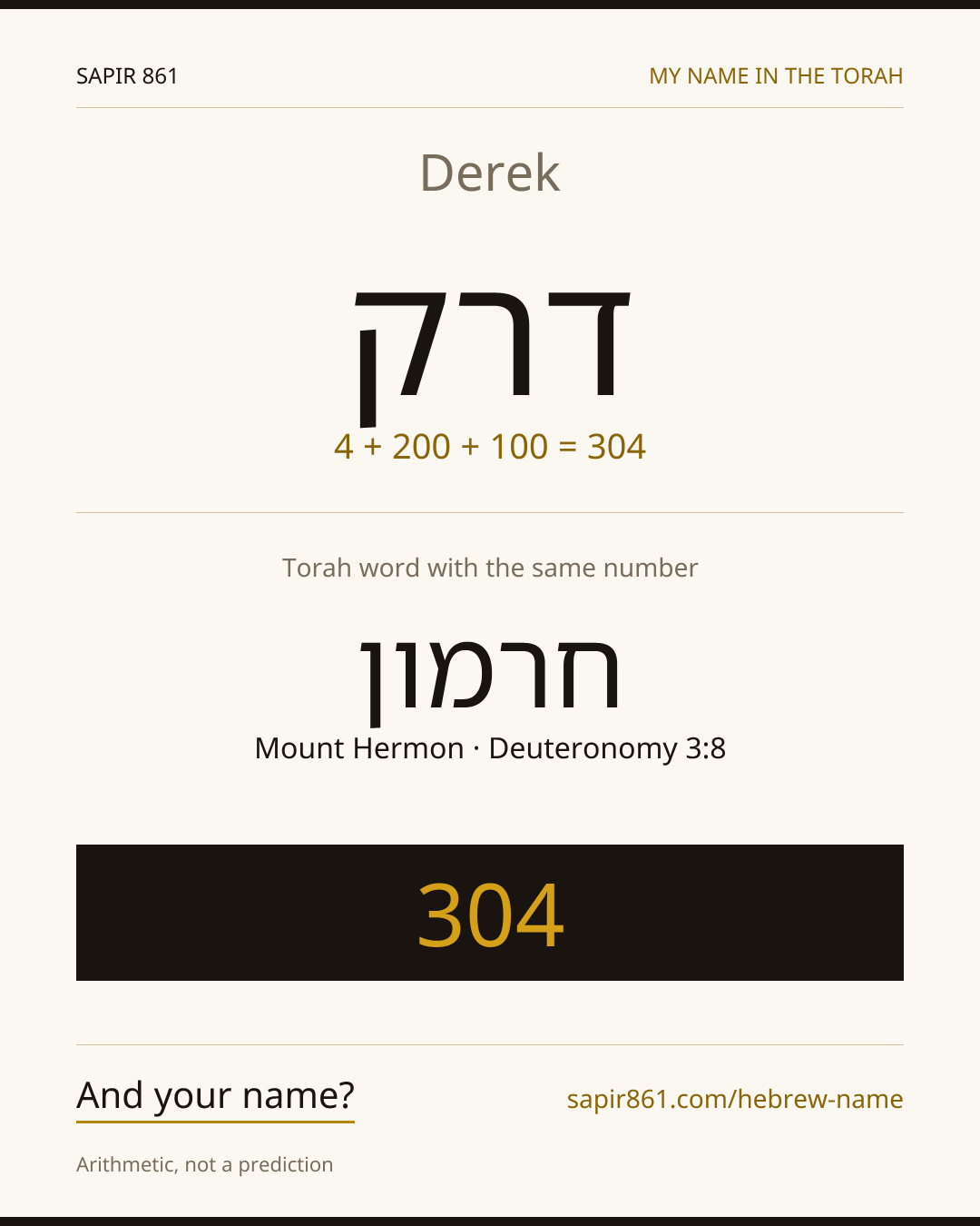 Derek — דרק