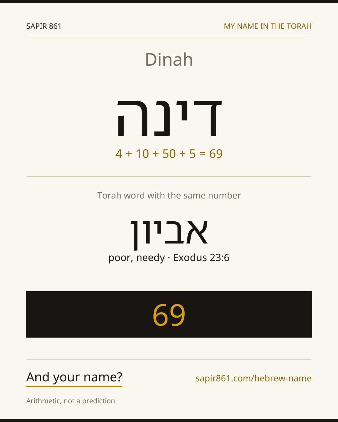 Dinah — דינה