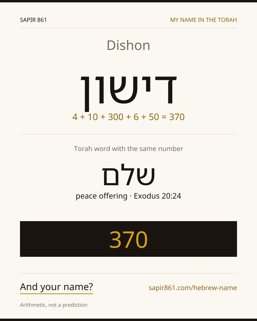 Dishon — דישון
